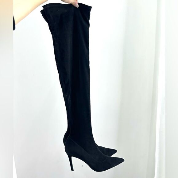 ASOS Office London Faux suede over knee boots - Picture 3 of 11